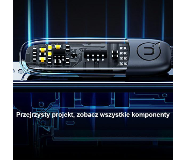USAMS Kabel kątowy USB-C/Lightning PD 20W Fast Charge 1,2m czarny - 1568993 - zdjęcie 4